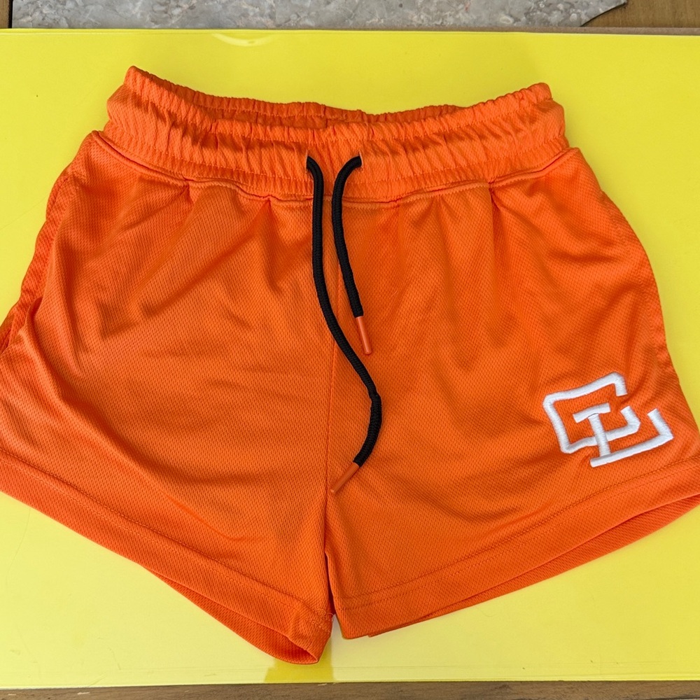 Clifford Lenox Vibrant Orange Women's Athletic Shorts